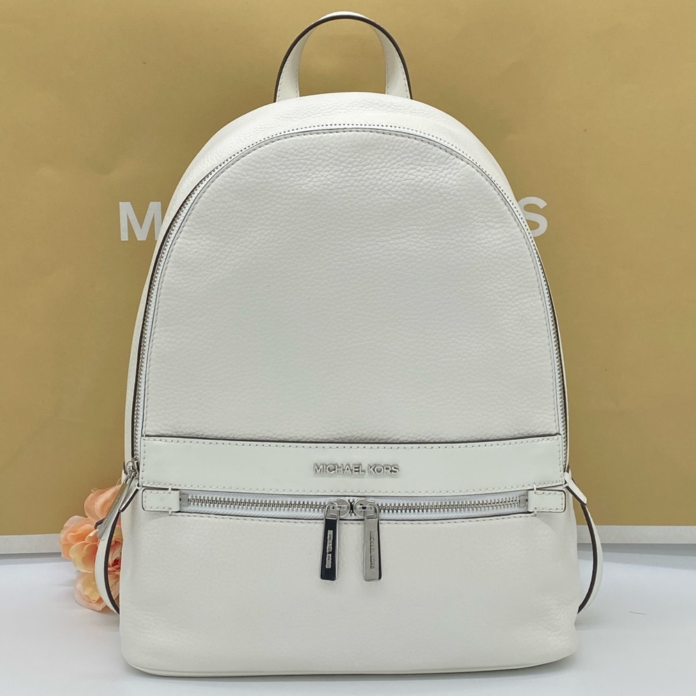 MICHAEL KORS KENLY LARGE BACKPACK OPTIC WHITE - Picture 16 of 16